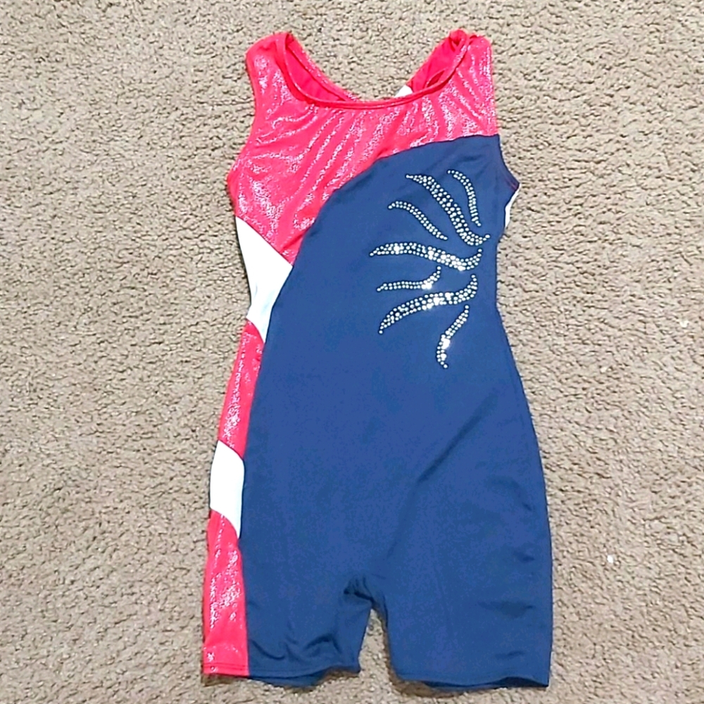 Girls gymnastics costume.